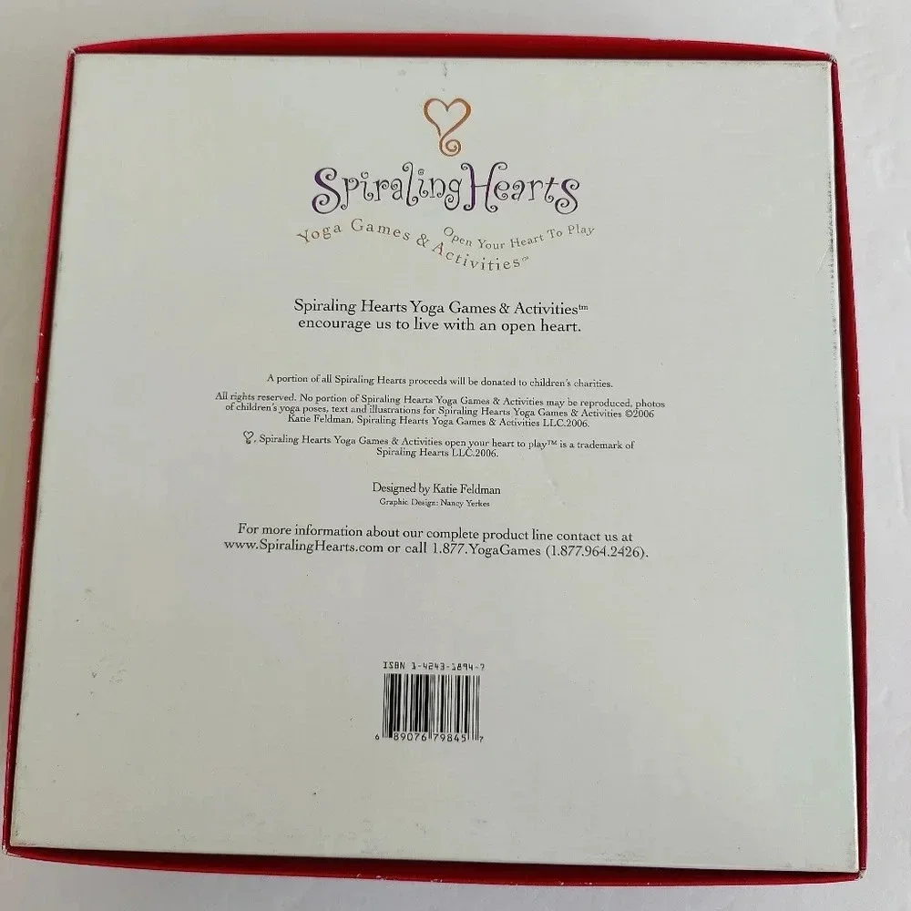 Chakra Energy Yoga Pose Game, EXC, by Spiraling Hearts, Complete